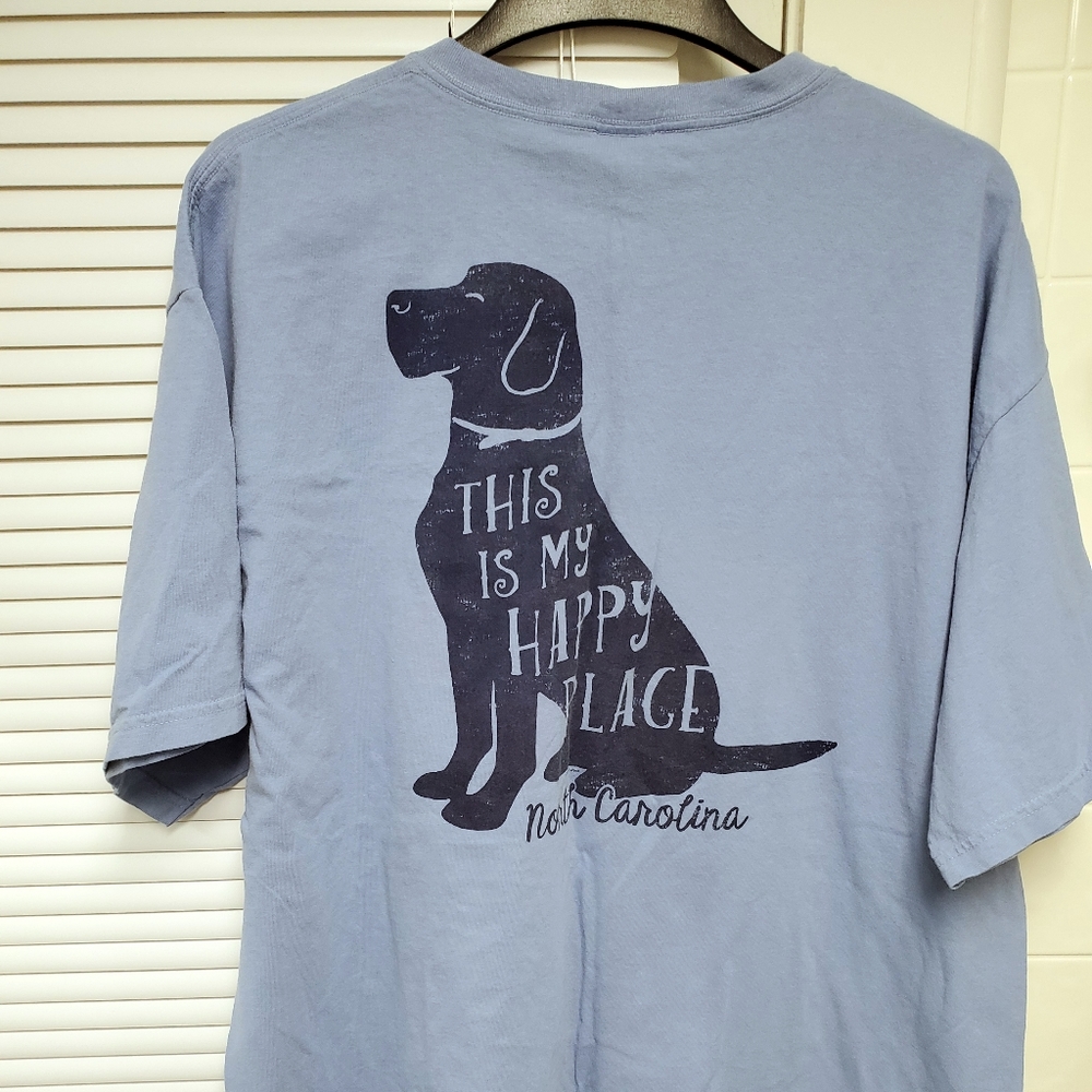 Men's Happy Place Dog North Carolina Shirt 2XL
